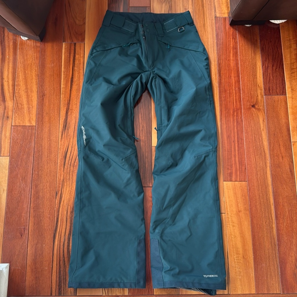 Deep forest green, Eddie Bauer insulated ski pants